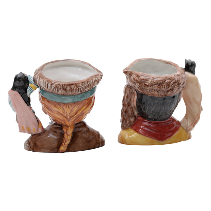 Pair of Meriwether Lewis & William Clark character jugs
