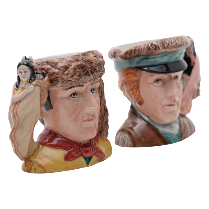 Pair of Meriwether Lewis & William Clark character jugs