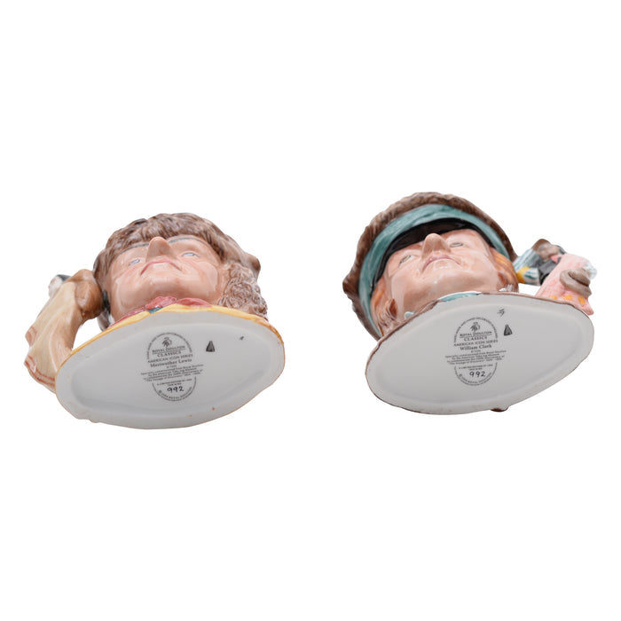 Pair of Meriwether Lewis & William Clark character jugs