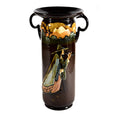 Pied Piper Double Handled Vase with Walking Stick