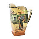Pitcher Small, Dickens, Bill Skye with Dog
