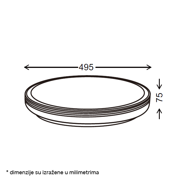 Plafonjera Vesta 667 LED 24W/48W CCT BB Link
