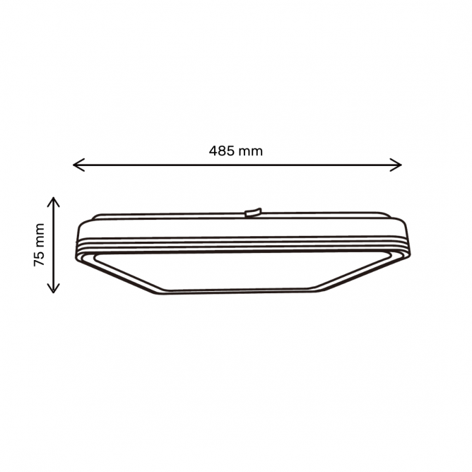 Plafonjera Vesta 668 plafonska svetiljka 24W/48W CCT BB Link