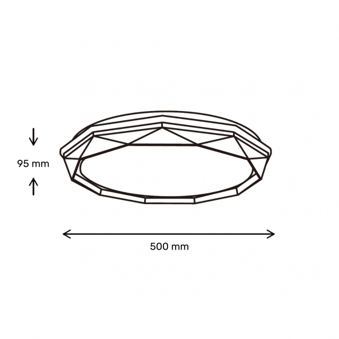 Plafonjera Vesta LED 24W/48W CCT BB Link