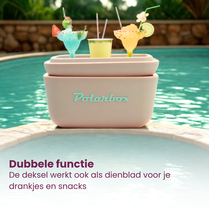 Polarbox Koelbox met Schouderband - Lime-Lilac - 12 Liter