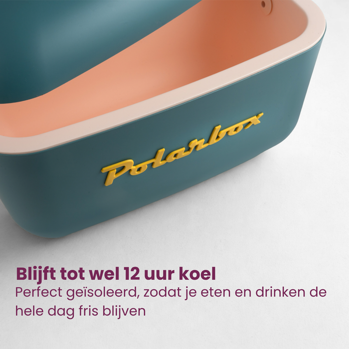 Polarbox Koelbox met Schouderband - Marine-Mustard - 20 Liter