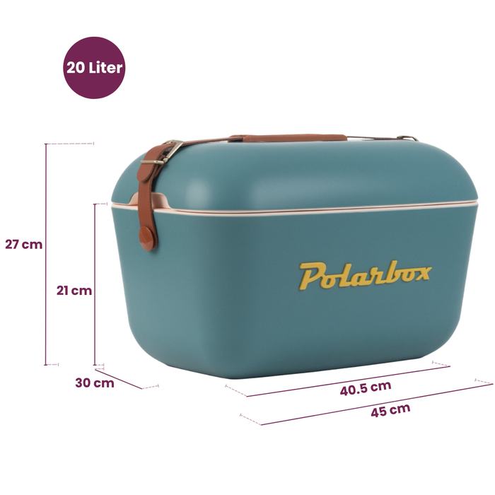 Polarbox Koelbox met Schouderband - Marine-Mustard - 20 Liter