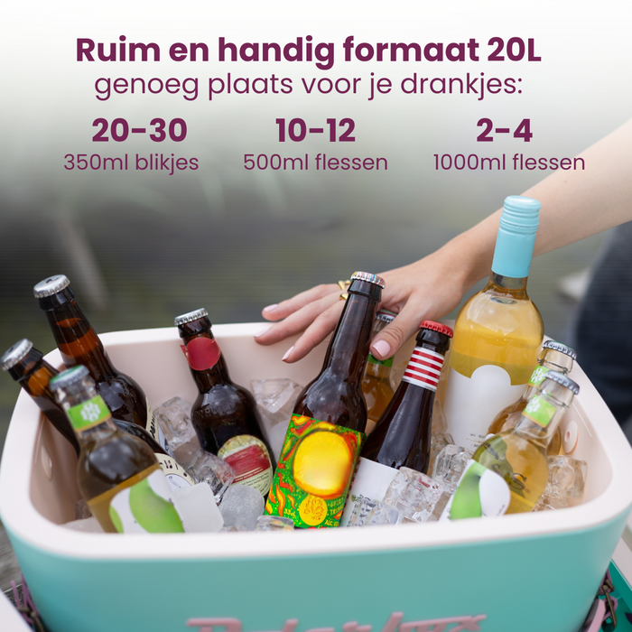 Polarbox Koelbox met Schouderband - Paars-Sorbet - 20 Liter