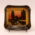Poplars at Sunset Square Dish