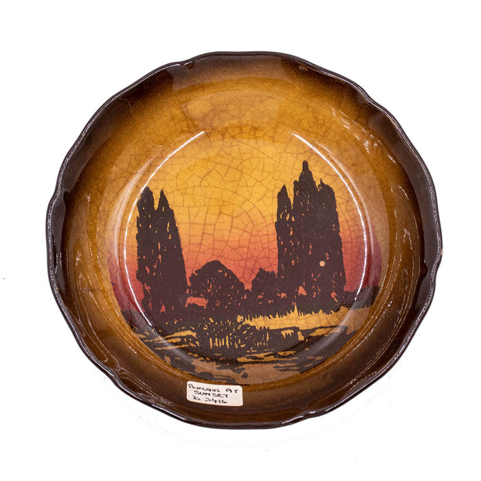 Poplars Sunset Coin Dish