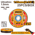 Rezna ploča za metal 25/1 MCD11011525 115mm x 1.0 SUPER INGCO
