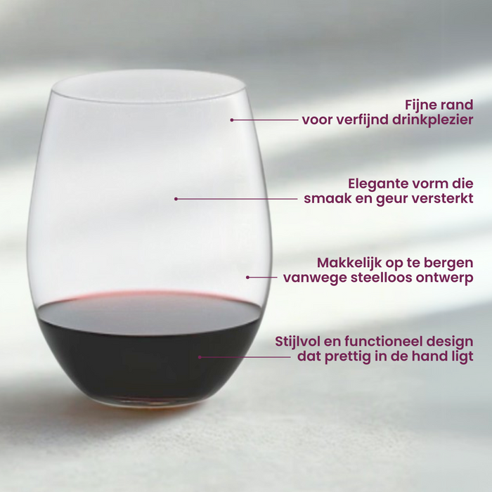 Riedel Rode Wijnglazen O Wine - Cabernet / Merlot - 600 ml - Pay 6 Get 8