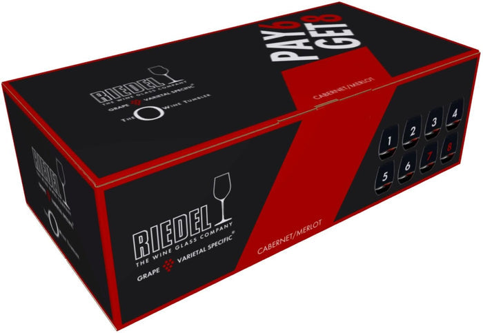 Riedel Rode Wijnglazen O Wine - Cabernet / Merlot - 600 ml - Pay 6 Get 8