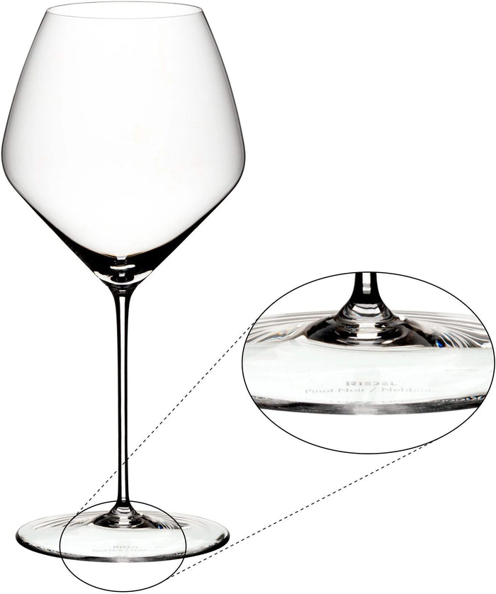 Riedel Rode Wijnglazen Veloce - Pinot Noir / Nebbiolo - 763 ml - 2 stuks