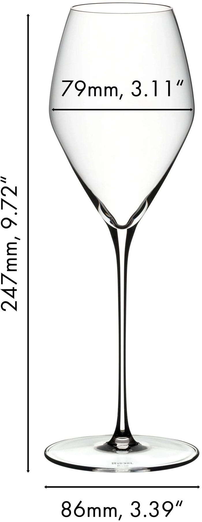 Riedel Rose Wijnglazen Veloce - 350 ml - 2 stuks