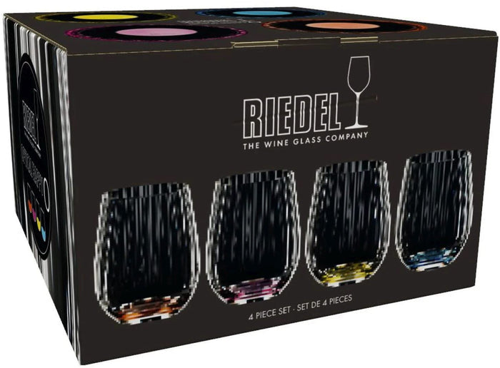 Riedel Tumbler Glas optical Happy O - Ribbel - 337 ml - 4 stuks