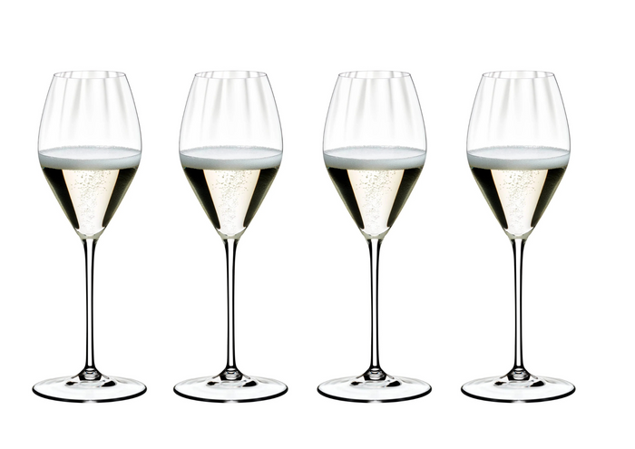 Riedel Wijnglazenset - Champagneglazen - Flutes - Performance - 375 ml - 4 Stuks