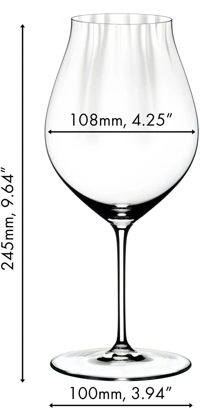 Riedel Wijnglazenset - Rode Wijnglazen - Performance - Pinot noir - 830 ml - 4 Stuks