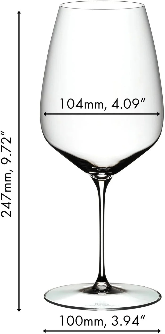Riedel Wijnglazenset - Rode Wijnglazen - Veloce - Cabernet Sauvignon / Merlot - 829 ml -  4 Stuks