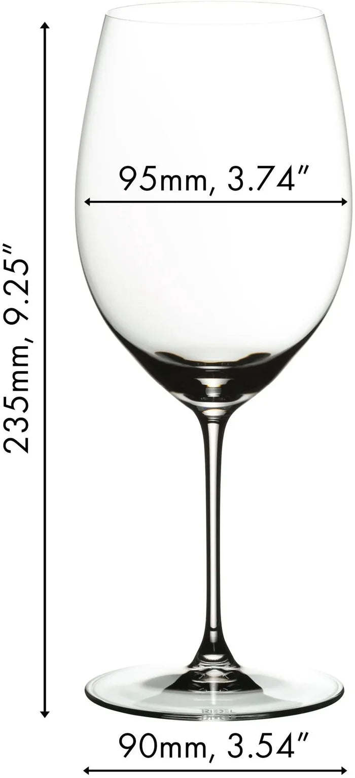 Riedel Wijnglazenset - Rode Wijnglazen - Veritas -  Cabernet / Merlot + Wine Friendly Decanter