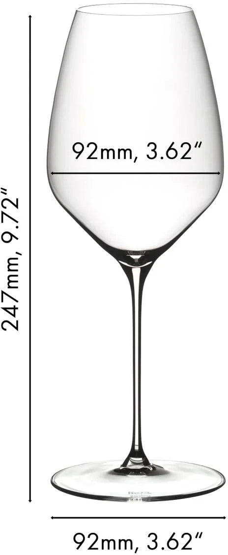 Riedel Wijnglazenset - Witte Wijnglazen -  Veloce -  Riesling - 570 ml - 4 Stuks