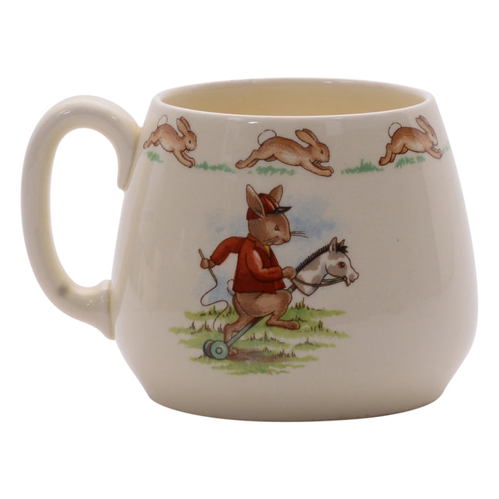 Rocking horse bunnykin mug