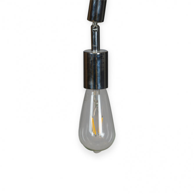 RUSTIK 65 VISILICA 1*E27 crna/hrom