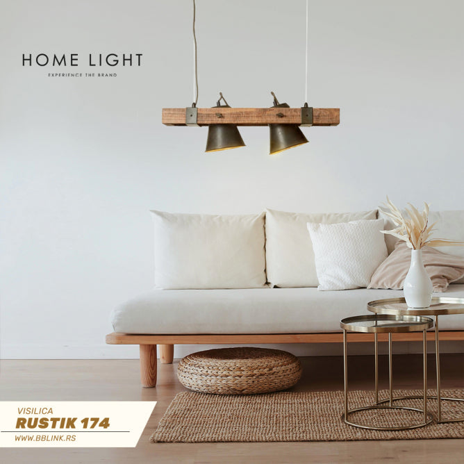 RUSTIK VISILICA 2*E27