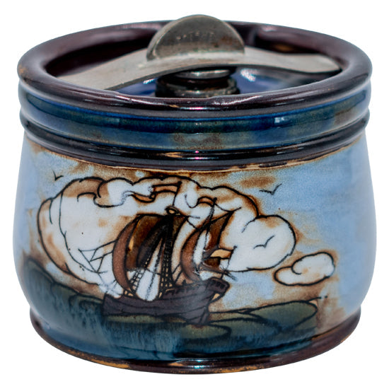 Sailing Scene Tobacco Jar