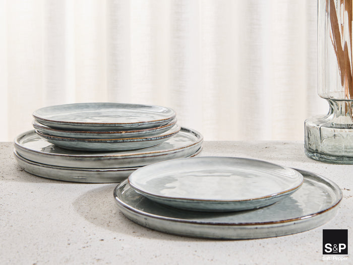 Salt & Pepper Dinerborden Artisan Groen ø 26 cm - 4 Stuks