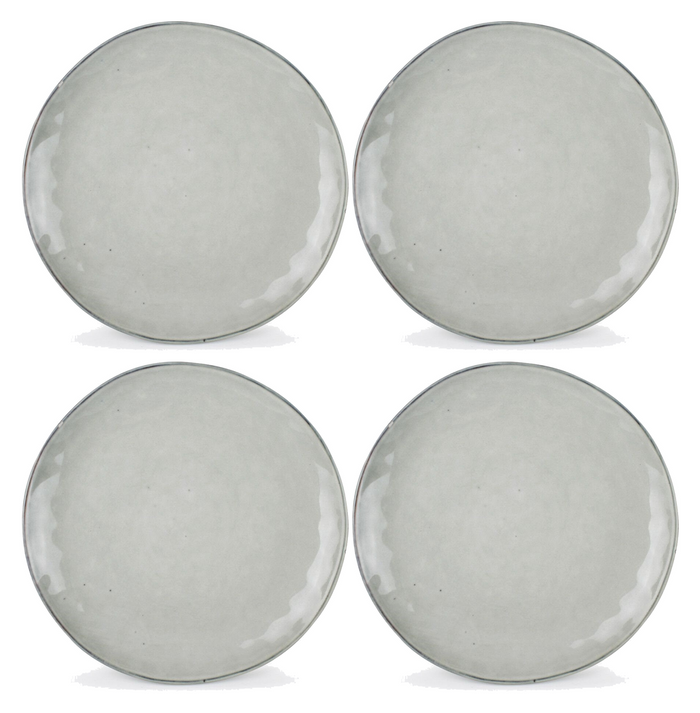 Salt & Pepper Dinerborden Artisan Organisch Groen 28 cm - 4 Stuks set image