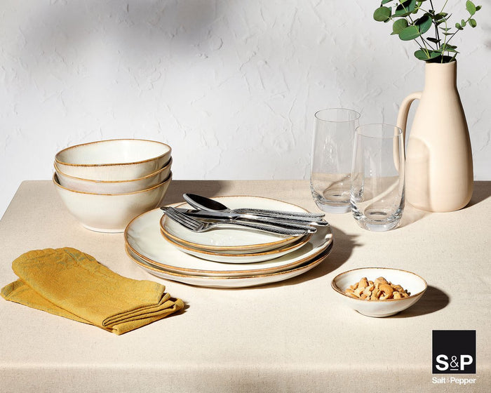 Salt & Pepper Dinerborden Artisan Wit ø 28 cm - 4 Stuks