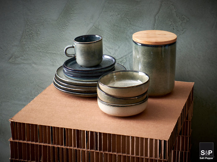 Salt & Pepper Dinerborden Meridian Groen/Blauw ø 26 cm - 4 stuks