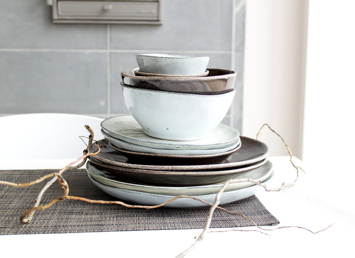 Salt & Pepper Kleine Kommen Artisan Groen ø 12 cm - 4 Stuks
