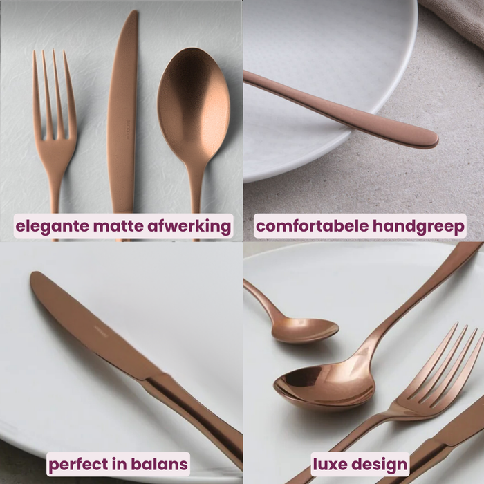 Sambonet Bestekset Taste - Vintage Koper - 24 delig / 6 personen