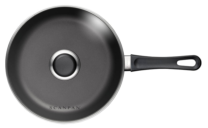 SCANPAN Hapjespan / Sauteerpan met deksel Classic Induction ø 24cm / 2 liter - geschikt voor alle warmtebronnen - standaard anti-aanbaklaag
