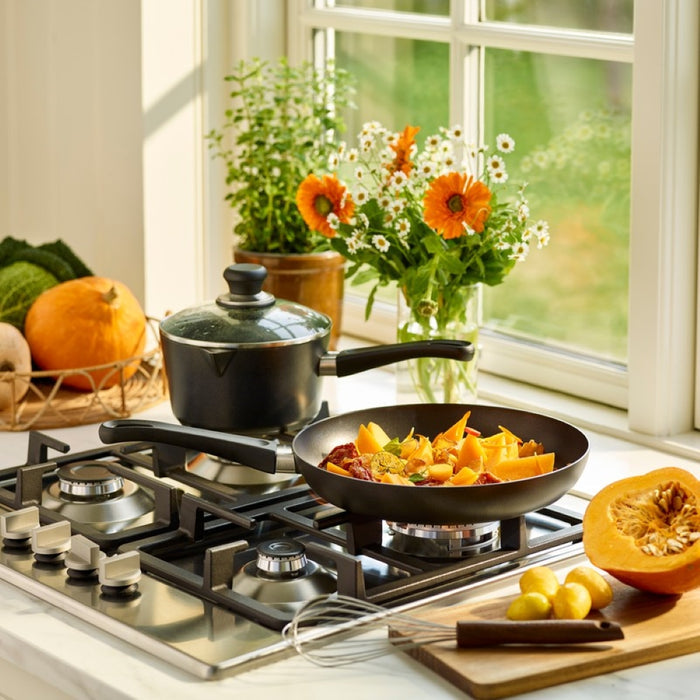 SCANPAN Koekenpan Classic Induction ø 28 cm - geschikt voor alle warmtebronnen - standaard anti-aanbaklaag