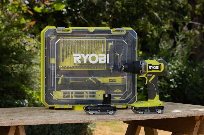 Set alata u koferu (akumulatorska bušilica plus ručni alat i pribor) RDD18-2C20TAH RYOBI