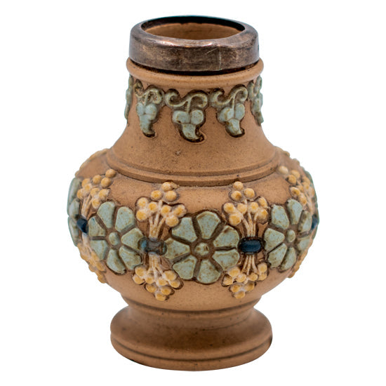 Silver Rim Lambeth Vase