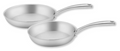 Sola Koekenpannenset Green Cooking+ Triply RVS 2-Delig - ø 24 en 28 cm - geschikt voor alle warmtebronnen - zonder anti-aanbaklaag