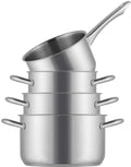 Sola Pannenset Blizz 4-Delig RVS - Kookpan ø 16, 18, 20 cm & Steelpan ø 16 cm - geschikt voor alle warmtebronnen