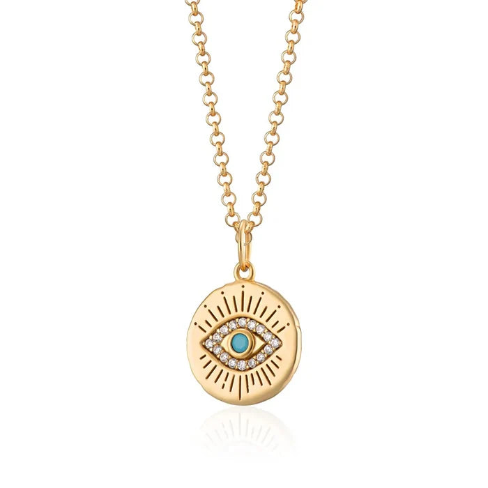 SPG-225 Evil Eye Pendant Necklace