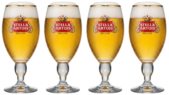 Stella Artois Bierglazen - Chalice - 330 ml - 4 stuks