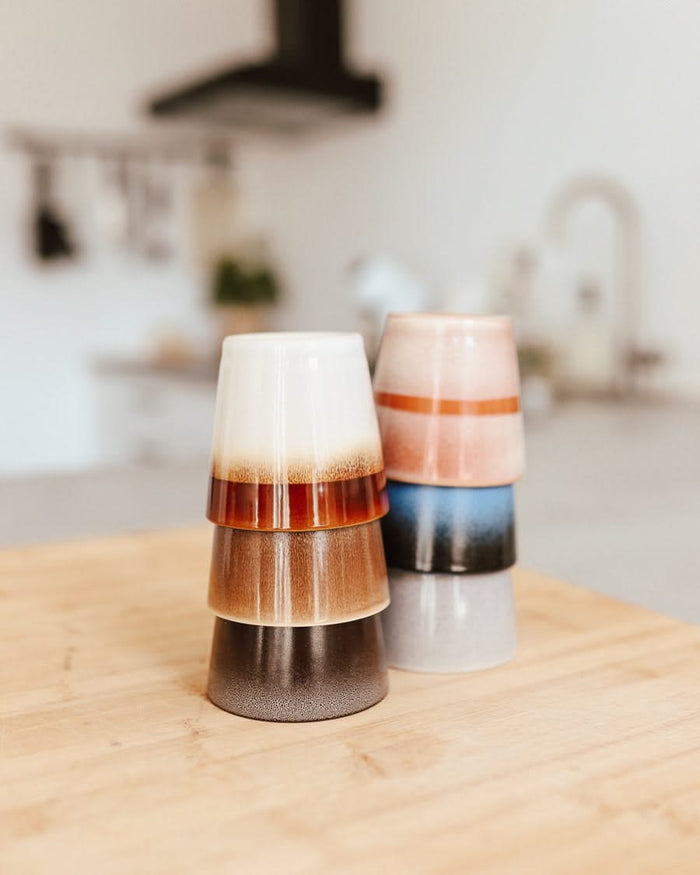 Studio Tavola Cappuccinokopjes - Koffiebekers - Earth 310 ml - 6 stuks