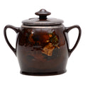 Sugar Bowl with Silver Lid Fireside