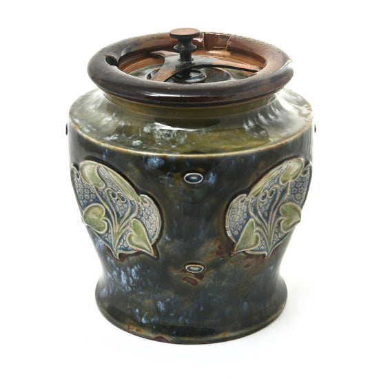 Tabacco Jar, Lambeth, with Locking Lid