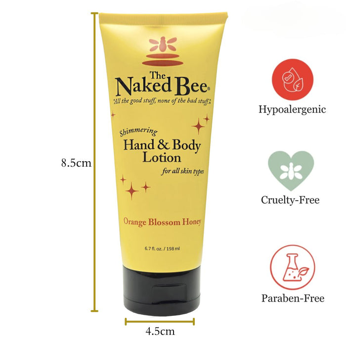 The Naked Bee - Orange Blossom Honey - Shimmering Hand & Body Lotion 6.7oz