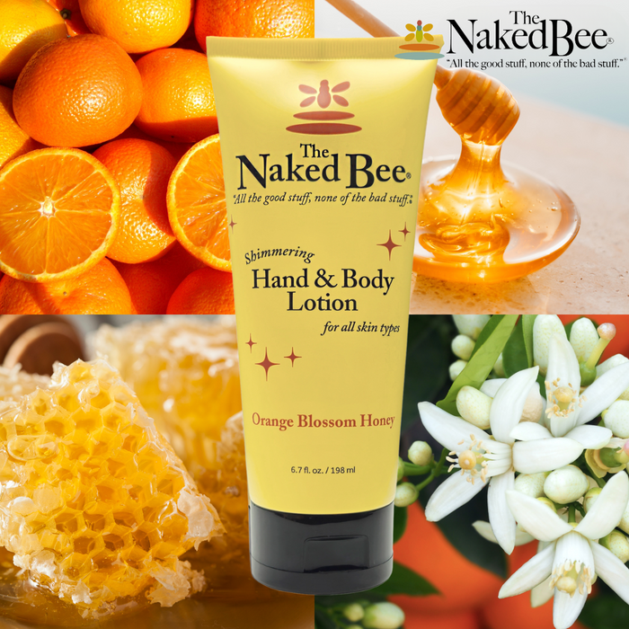 The Naked Bee - Orange Blossom Honey - Shimmering Hand & Body Lotion 6.7oz