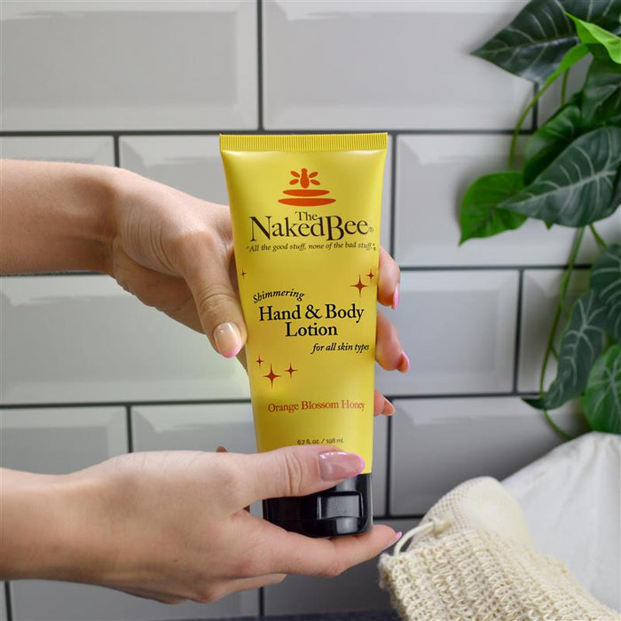 The Naked Bee - Orange Blossom Honey - Shimmering Hand & Body Lotion 6.7oz
