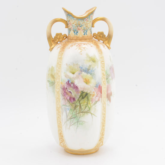 Vellum vase with flowers